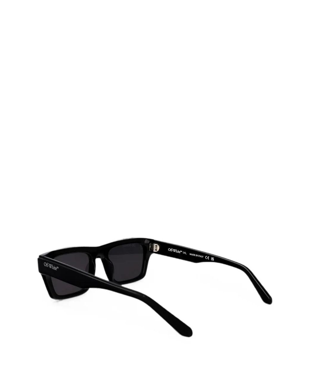 Off-White c/o Virgil Abloh Black Flint Rectangle-Frame Sunglasses