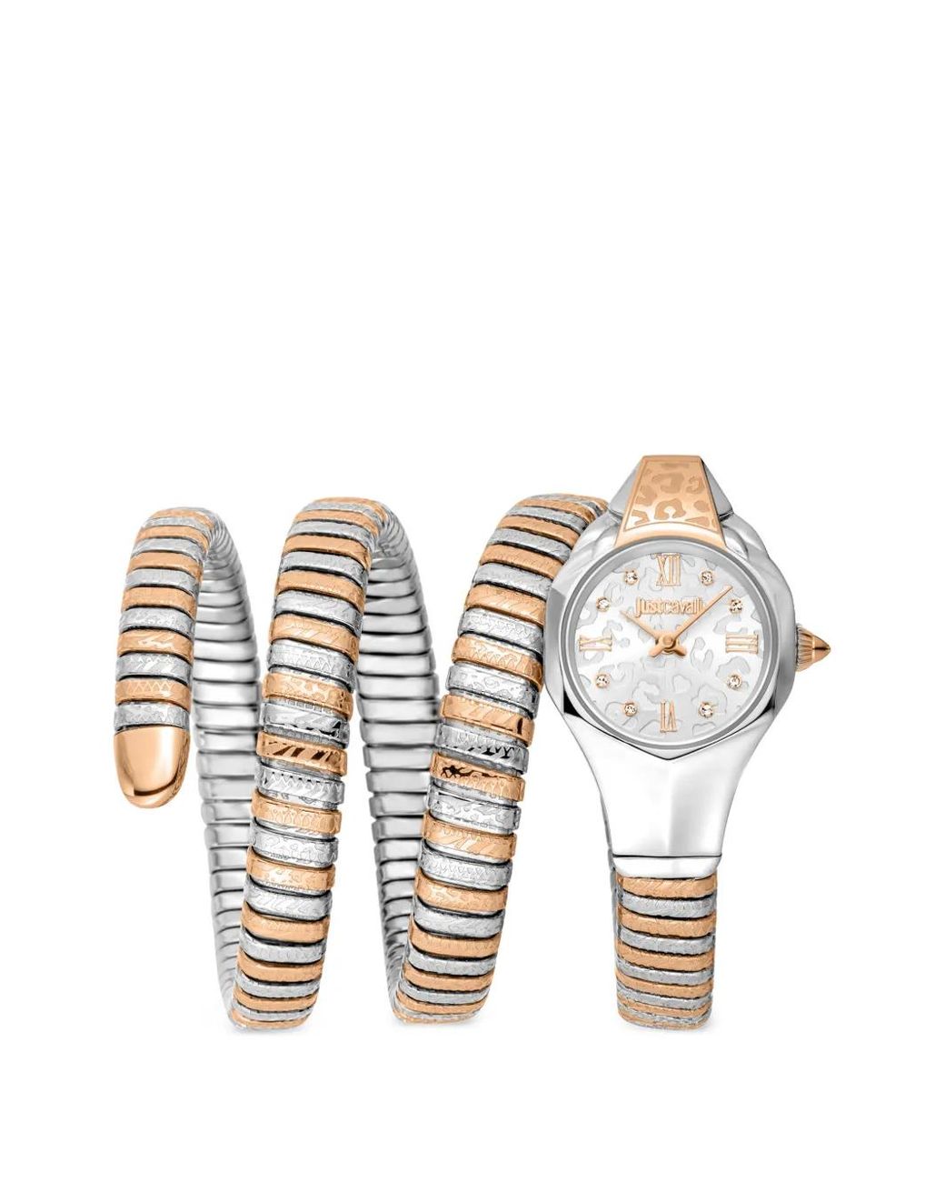 Just Cavalli White Montre Ravenna Snake Mm