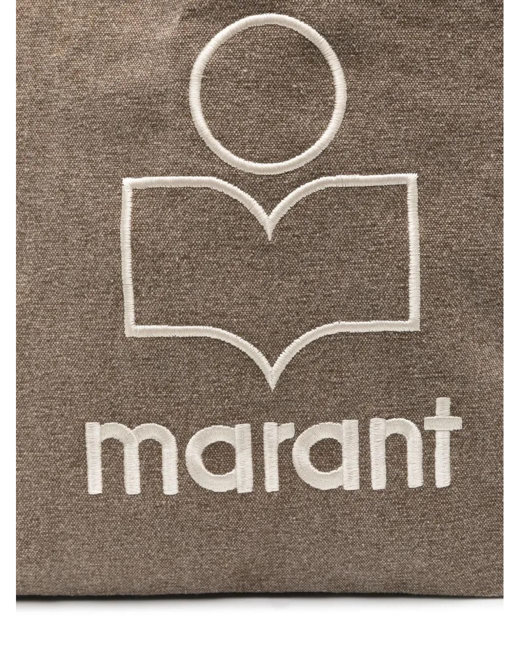 Isabel Marant Brown Yenky Small Cotton Tote Bag