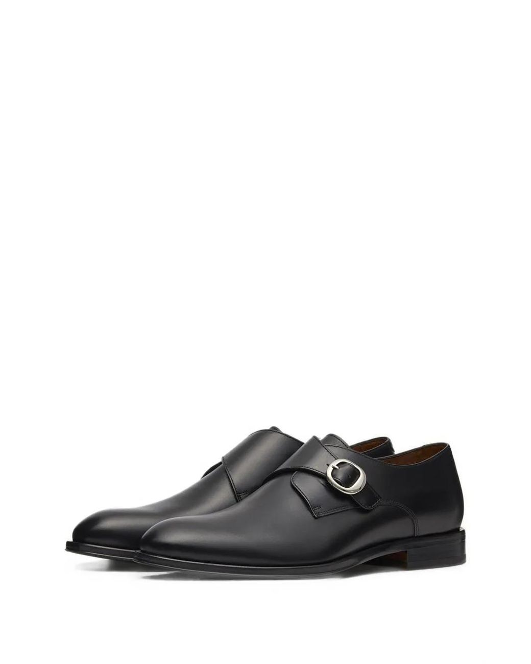 Lottusse White Lenox Buckle Monk Shoes for men
