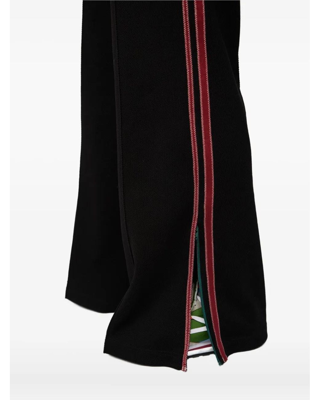 Pantalones Con Raya Lateral Y Cordones Kolor de color Black