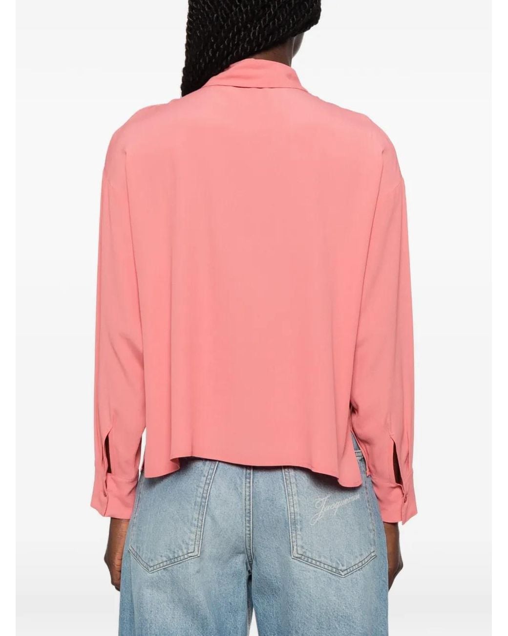 Camisa Con Botones Carla G de color Pink