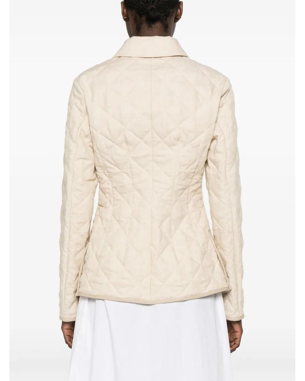 Moncler Natural Uzes Quilted Jacket