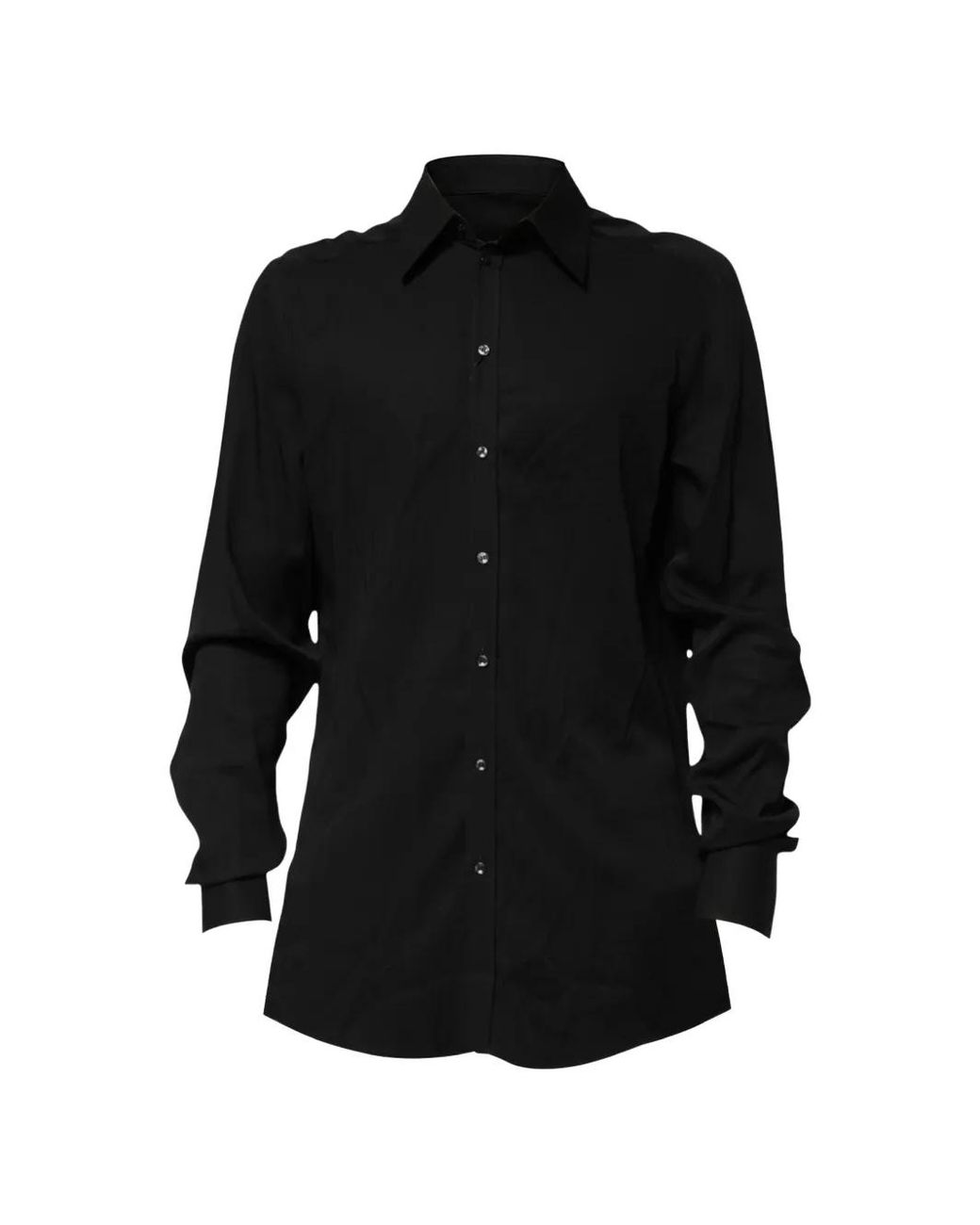 Dolce & Gabbana Martini Button-Down Overhemd in het Black voor heren