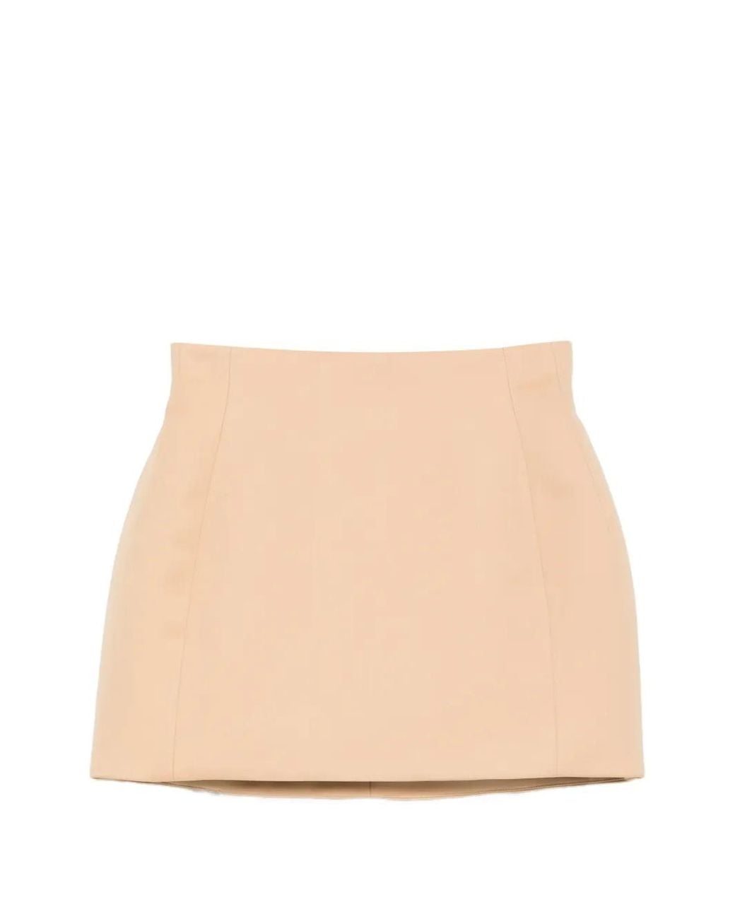 Wardrobe NYC Natural Sculpted Mini Skirt