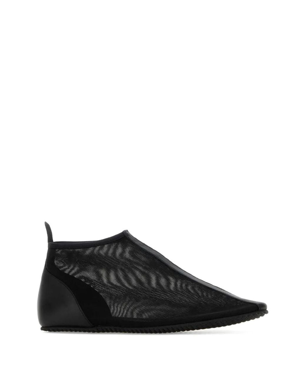 GIMAGUAS Black Mesh-Panel Ankle Boots