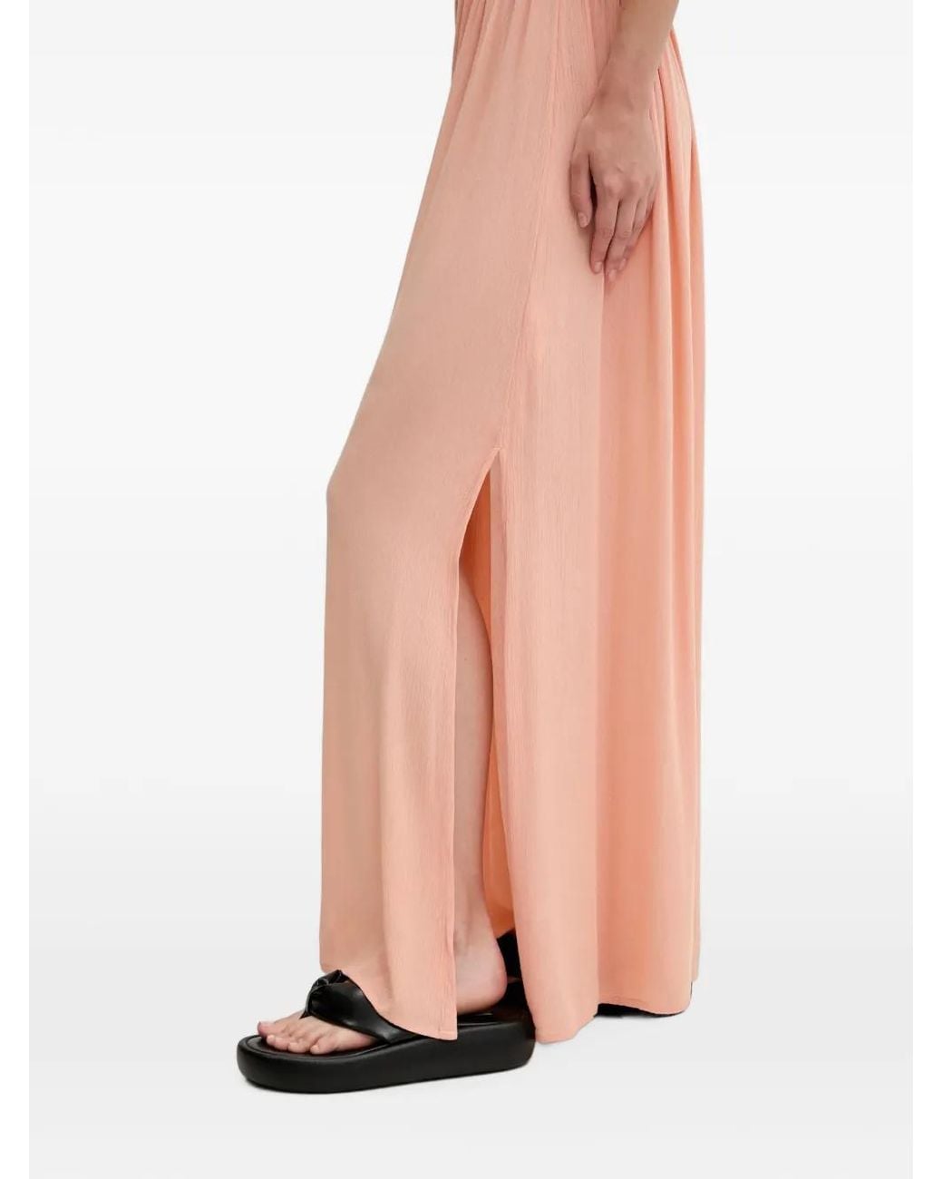 Rip Curl Pink Tassel-Detail Maxi Dress