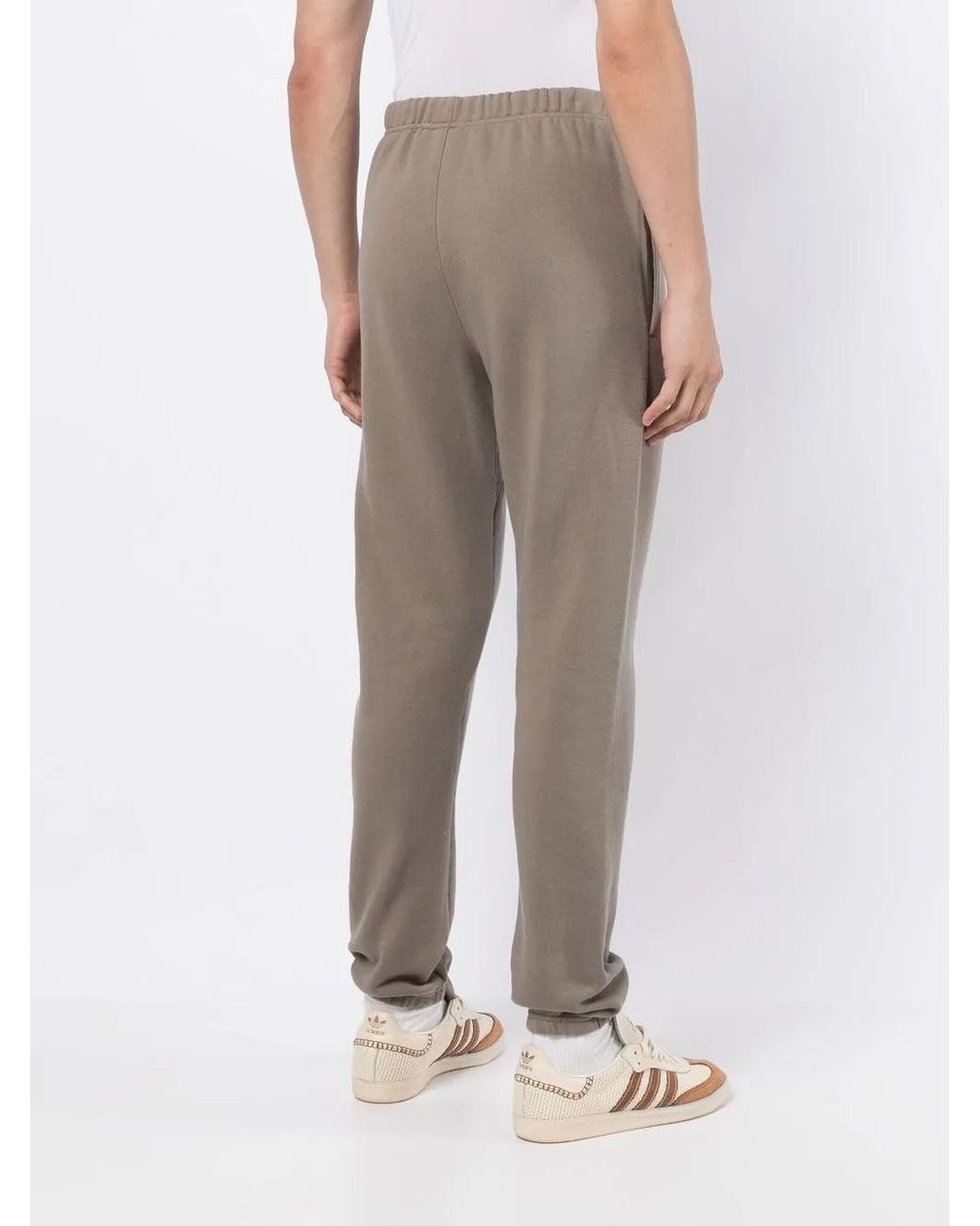 Fear Of God Gray Logo-Print Drawstring Track Pants for men