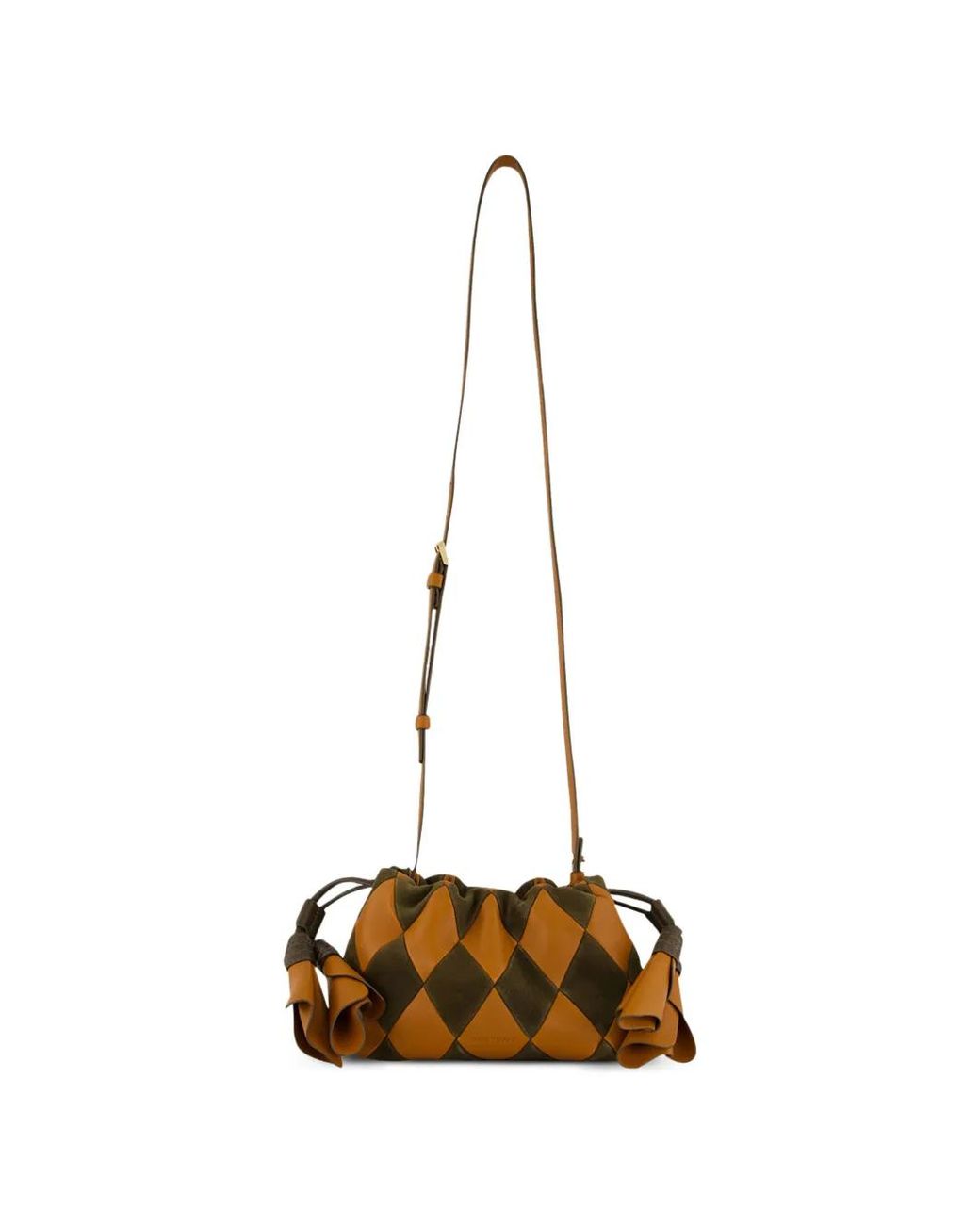 Zimmermann Brown Small Cloud 91 Patchwork Leather Shoulder Bag