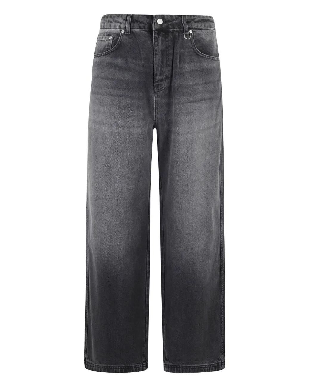 RETERNITY Gray Cotton Jeans for men