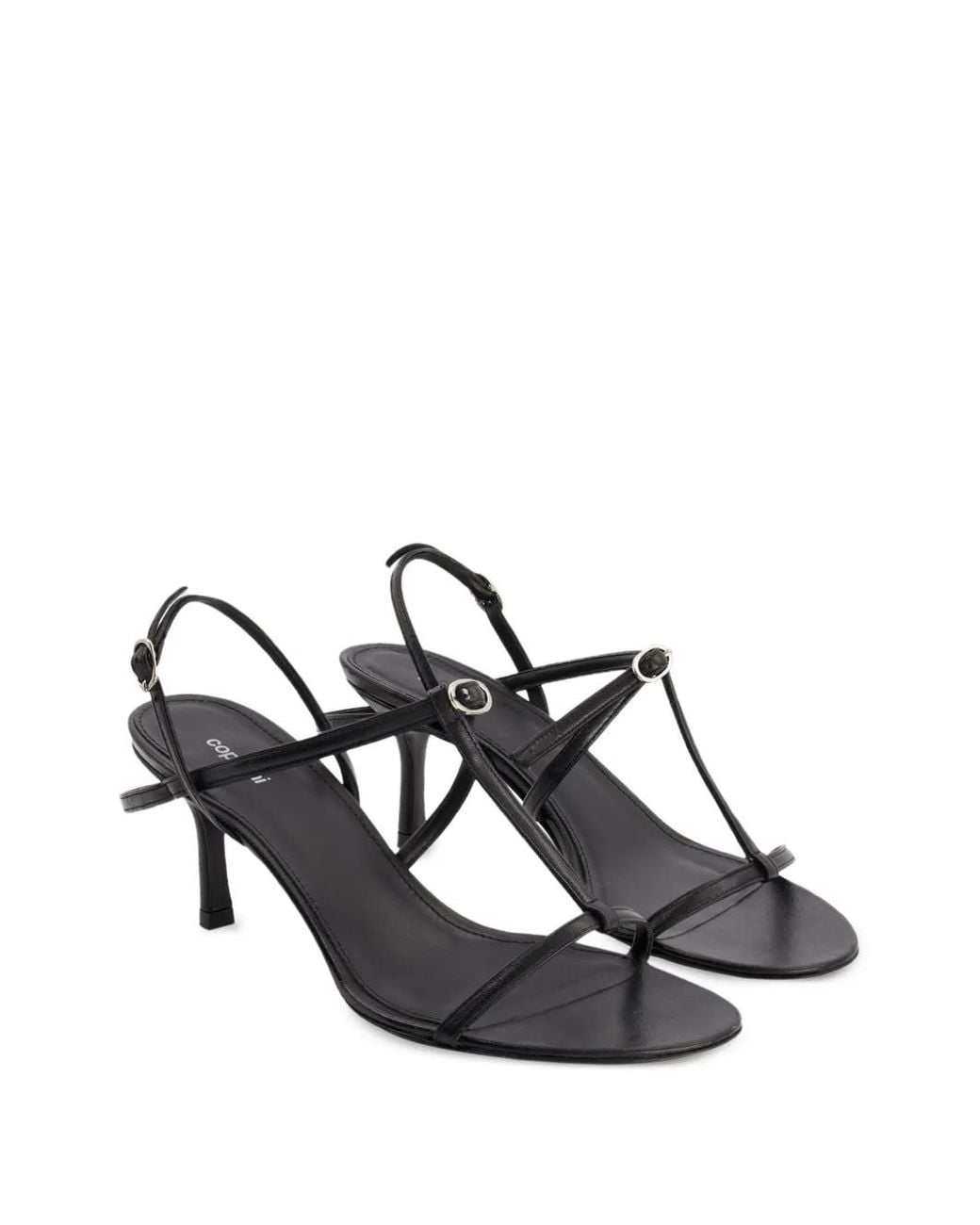 Coperni White Floating Leather Heeled Sandals
