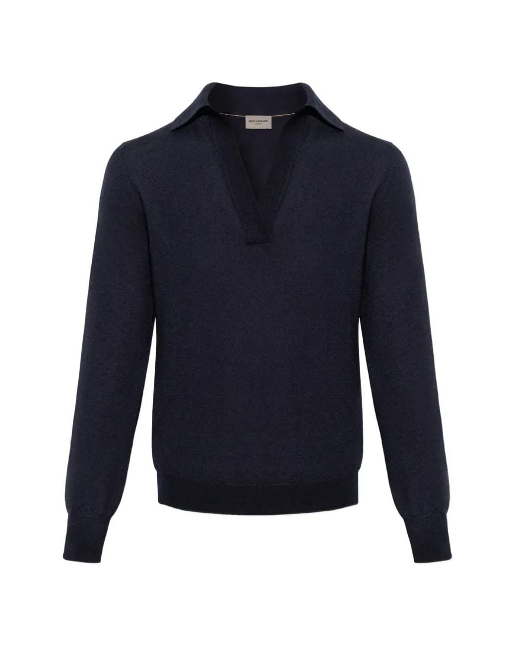 Paul & Shark Blue Long-Sleeve V-Neck Sweater
