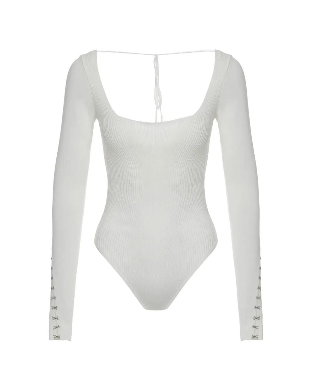 Anna October White Long-Sleeve Body