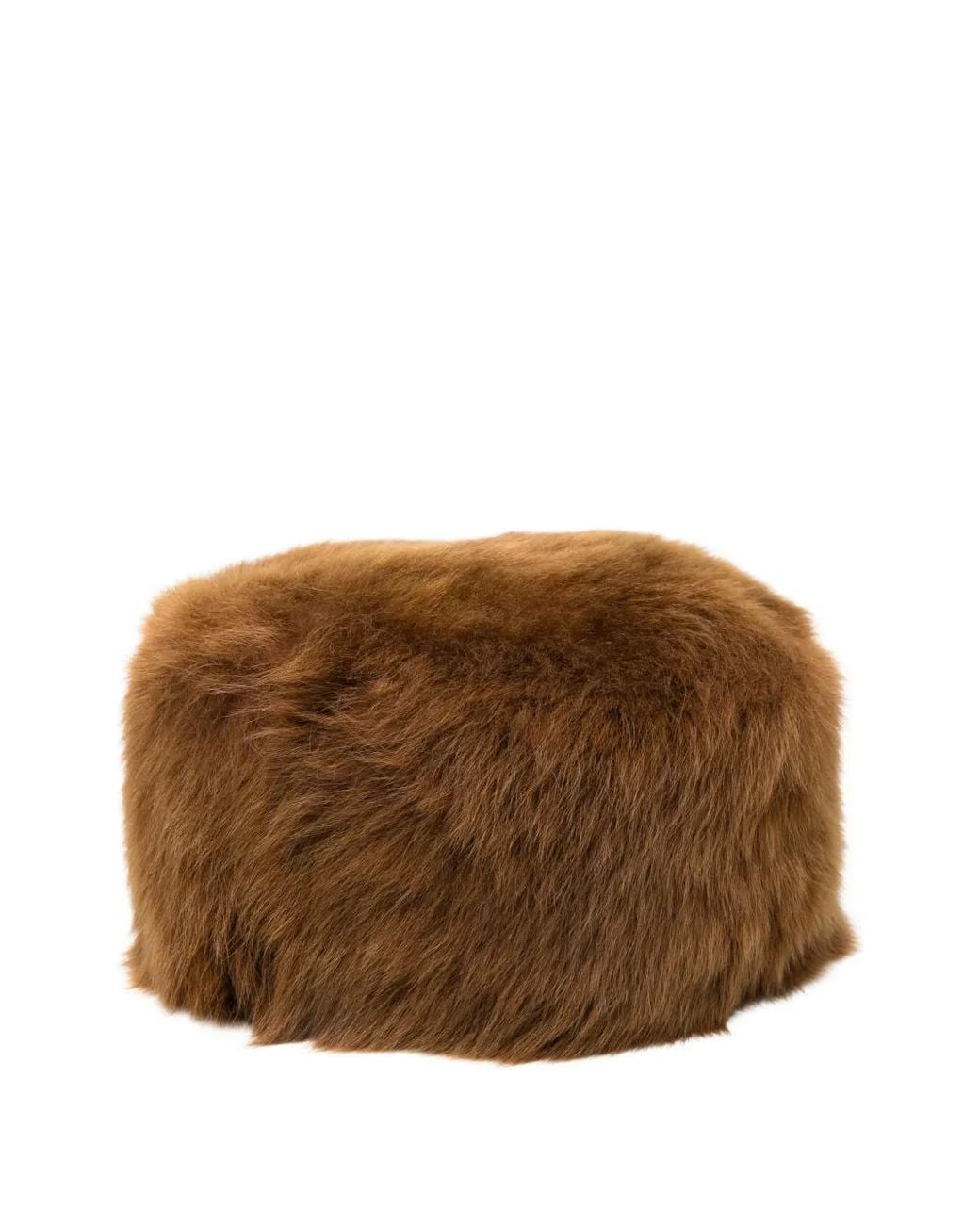 Saint Laurent Brown Chapeau Cloche