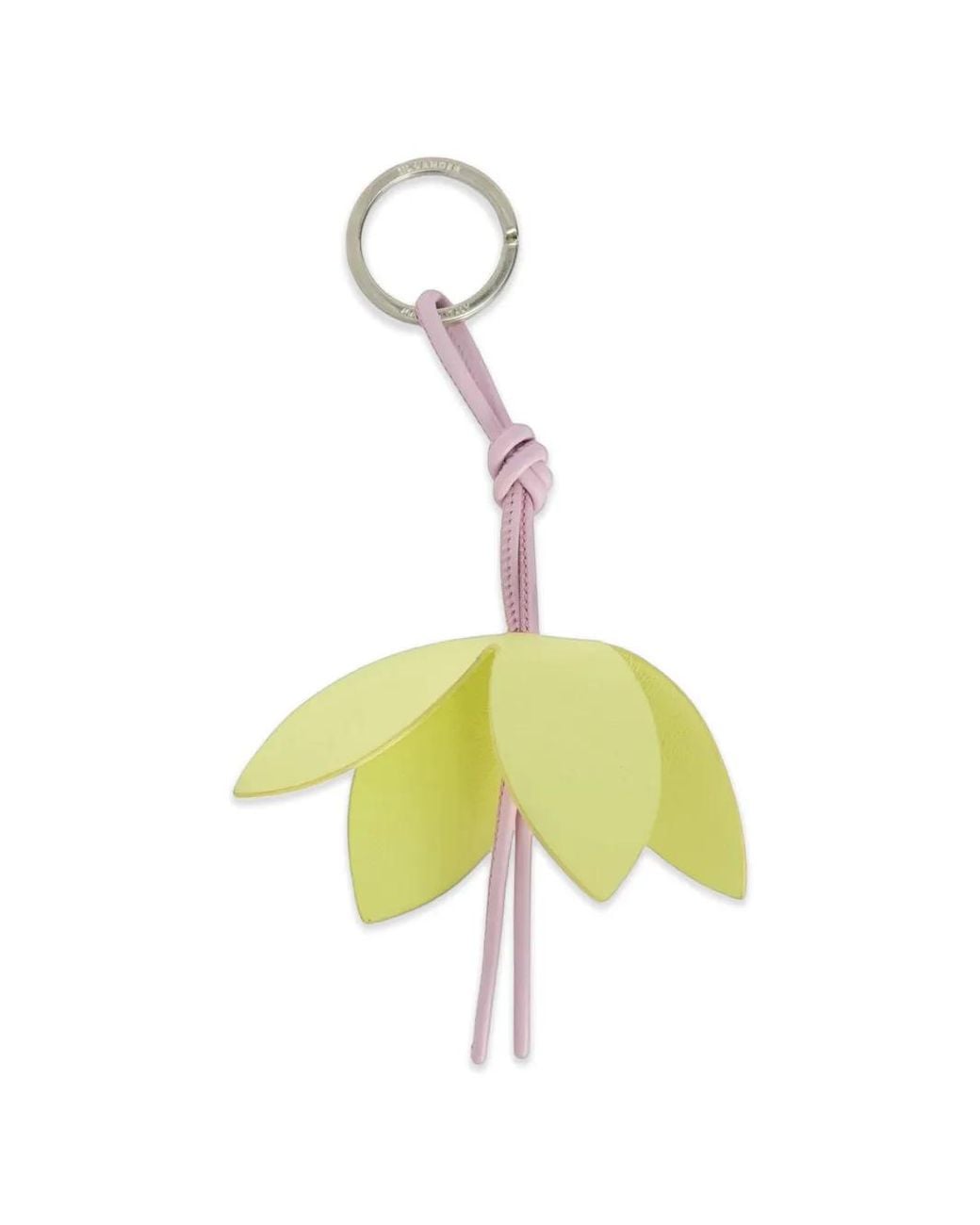 Jil Sander Metallic Bellflower Leather Charm