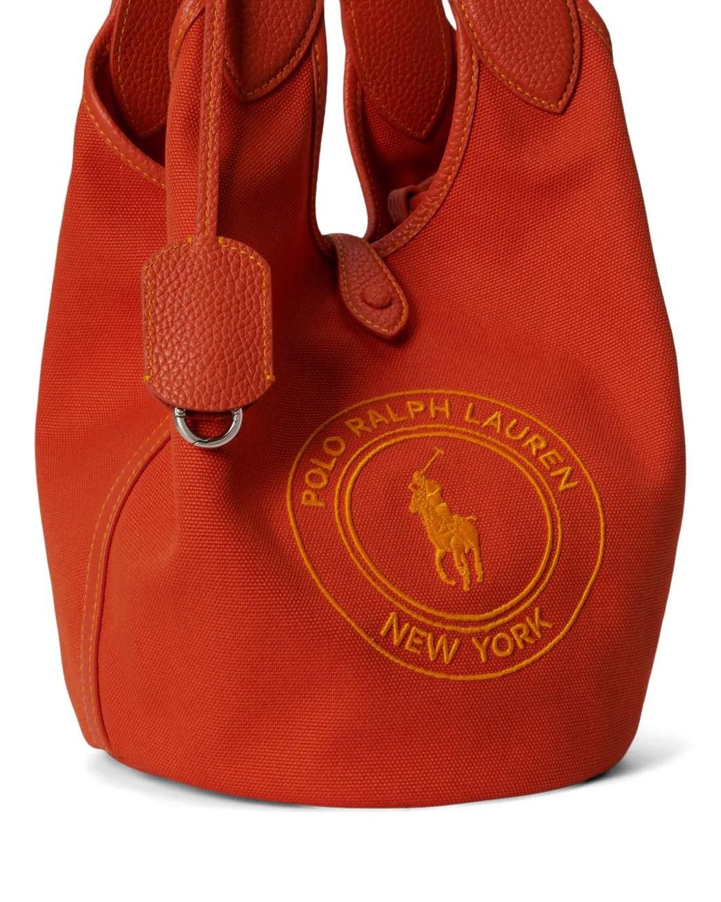 Polo Ralph Lauren Red Canvas Polo Play Logo Tote