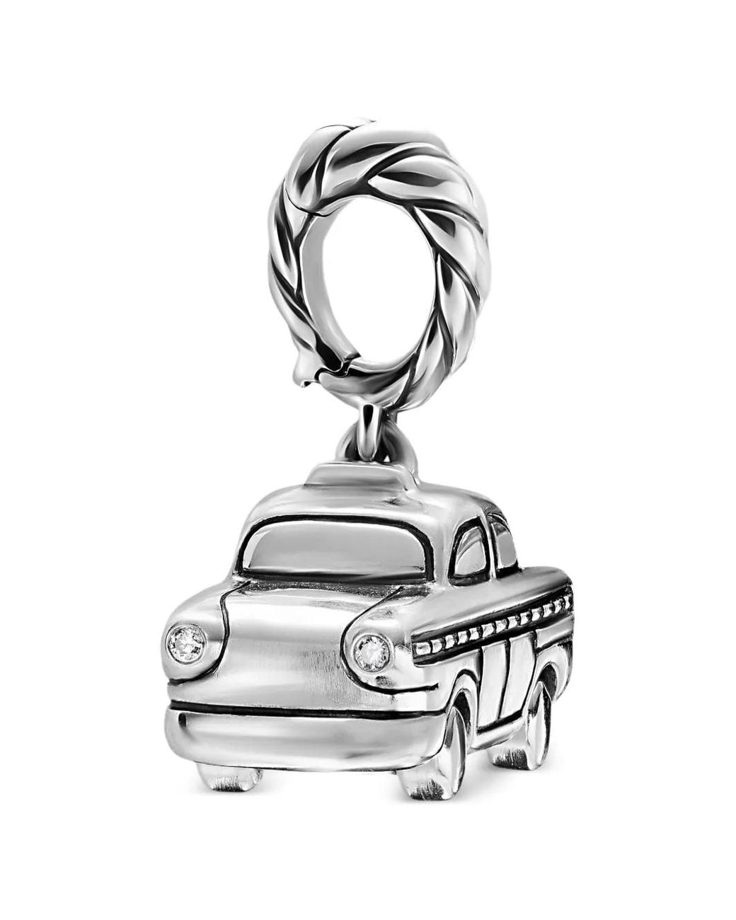 David Yurman White Petite Taxi Amulet