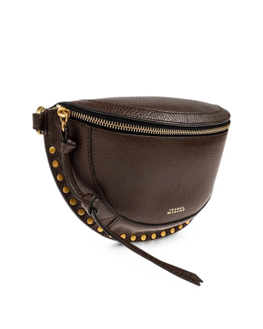 Isabel Marant Brown Marant Studded Leather Shoulder Bag