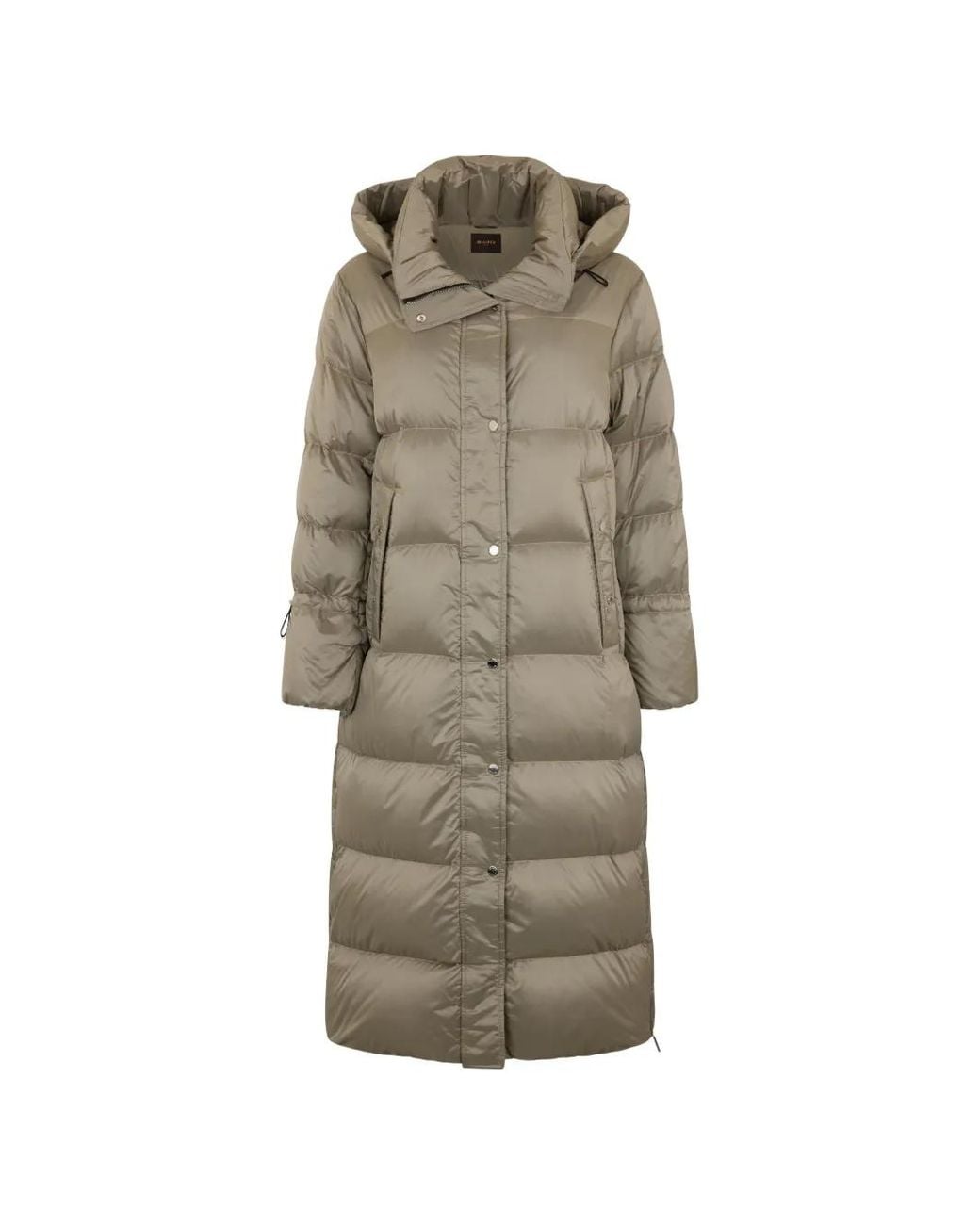 Moorer Natural Breuil Hooded Padded Coat