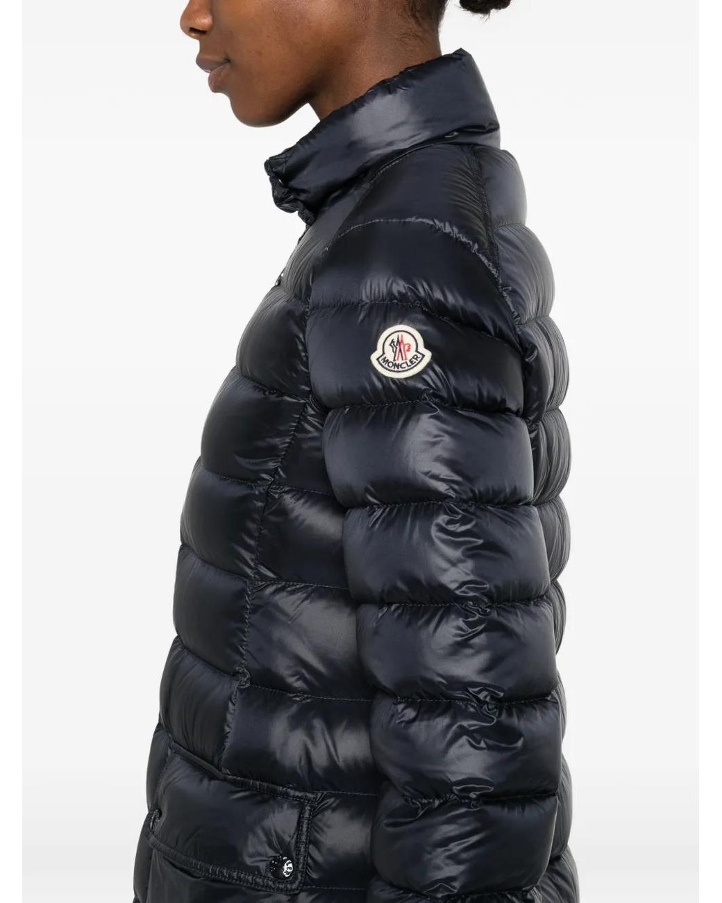Moncler Gray Genet Padded Coat