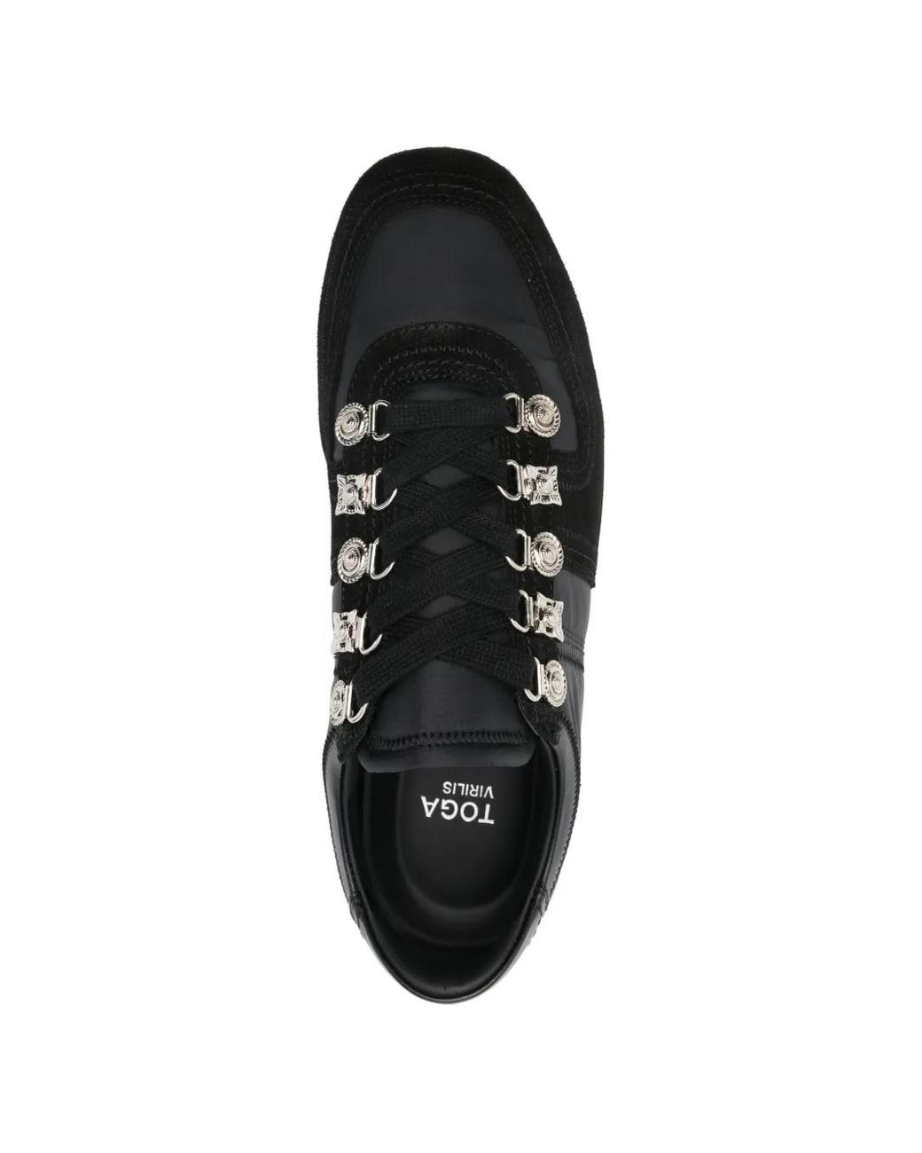 Toga Virilis Black Panelled Sneakers for men