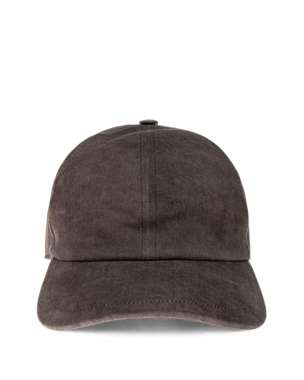 Rick Owens Brown Curved-Peak Cap