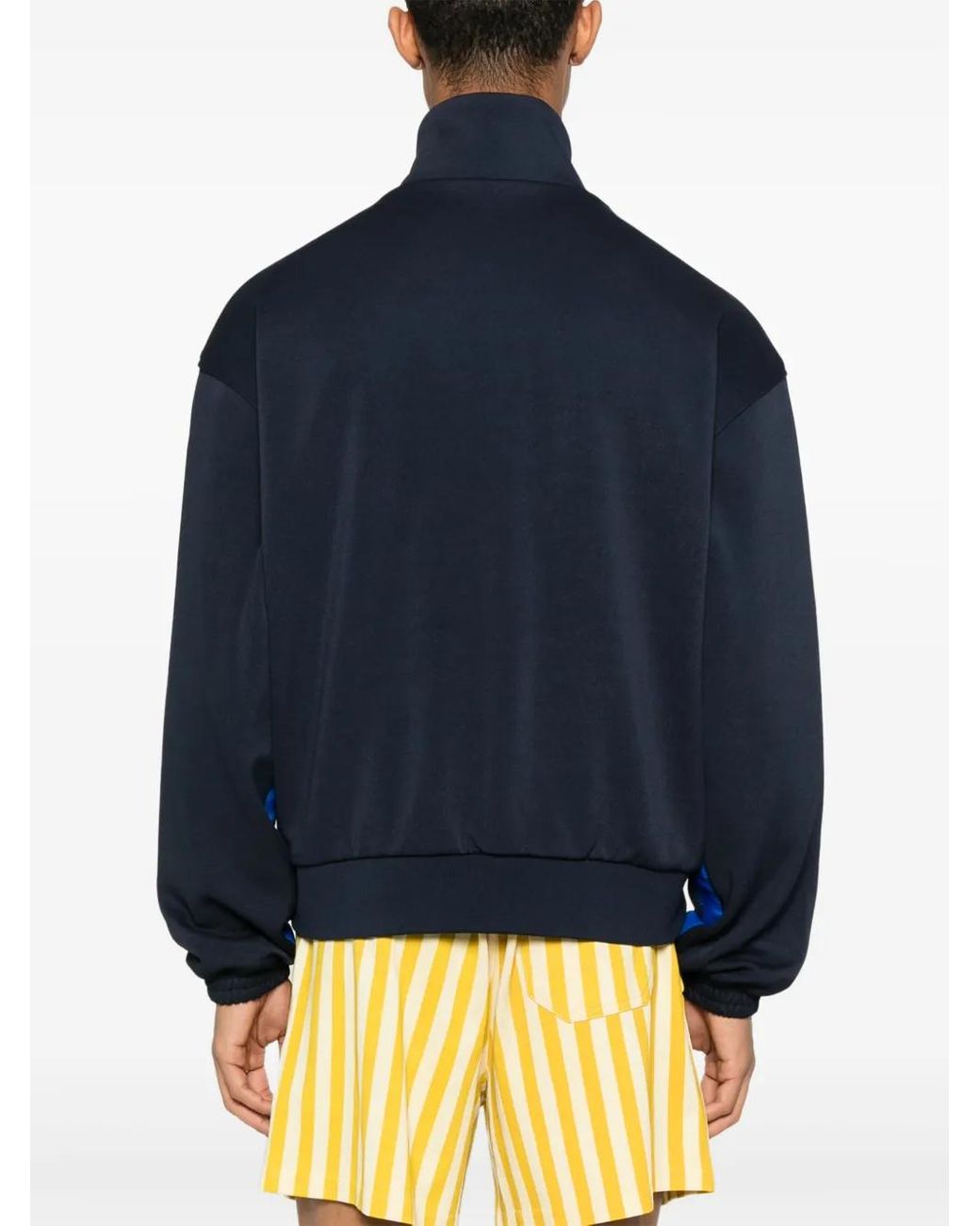 Adidas Blue Trefoil-Logo Track Jacket