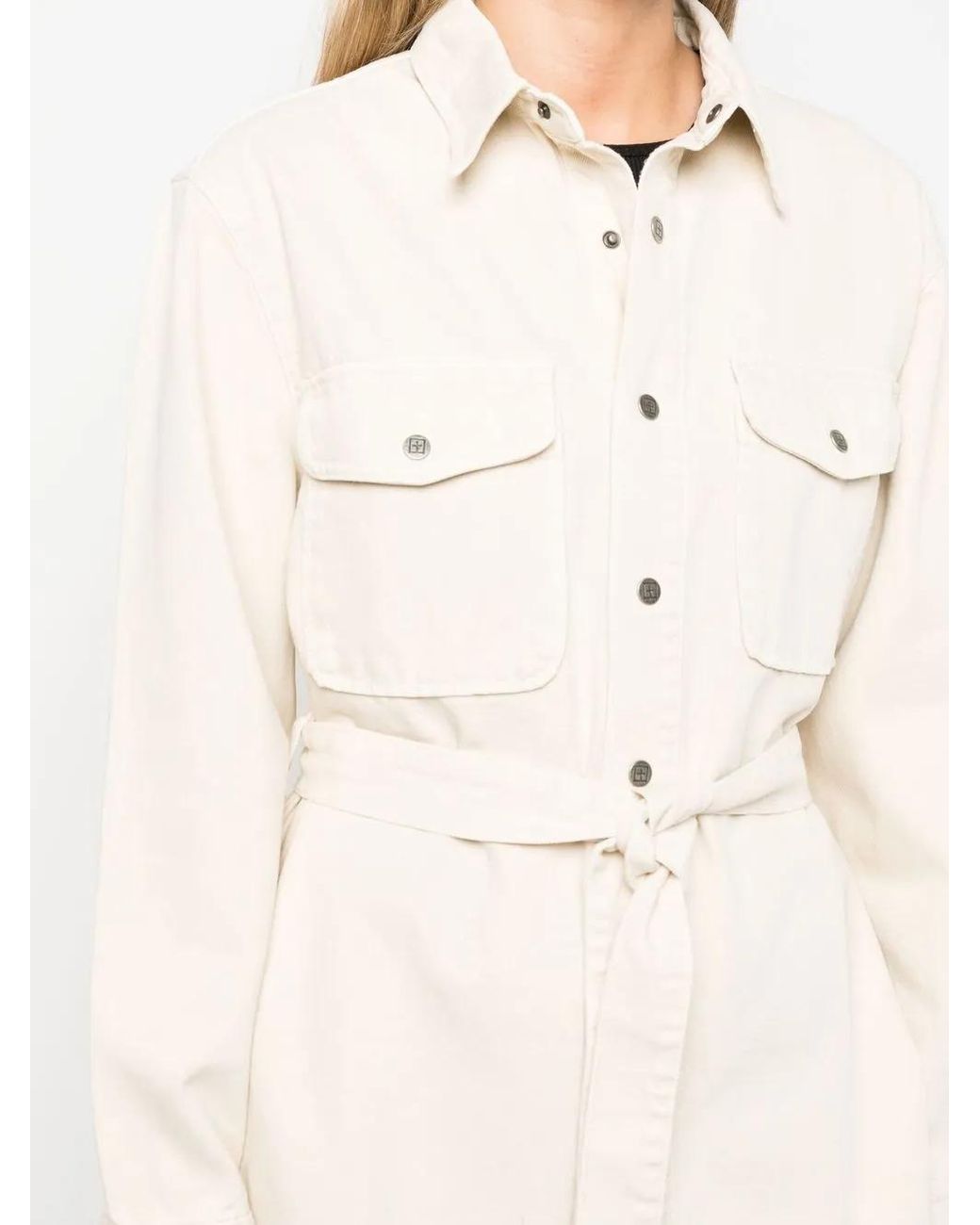 Ksubi Natural Voyager Tied-Waistband Coat