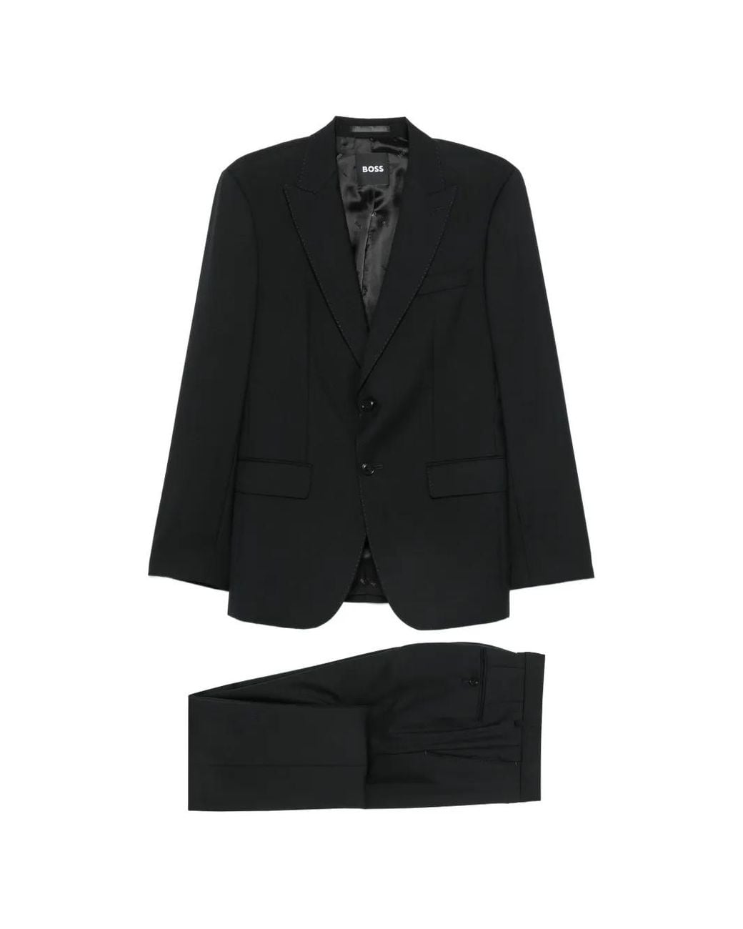 Boss Black Notch-Lapel Two-Piece Suit for men
