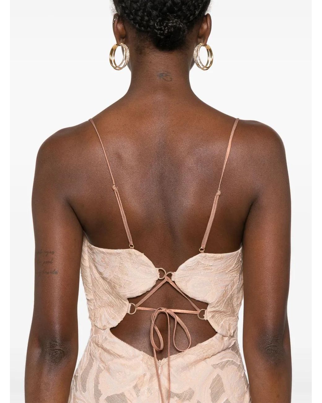 Maria Lucia Hohan Natural Kelsey Maxi Dress