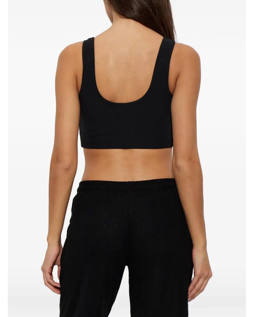 Top Con Parche Del Logo EA7 de color Black