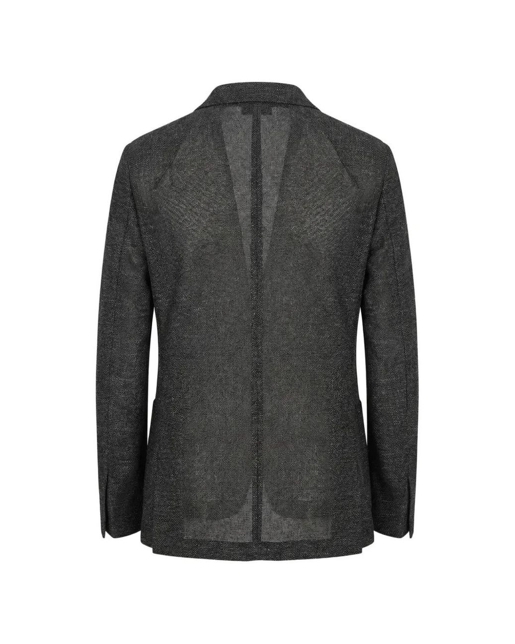 L.b.m. 1911 Black Notch-Lapel Single-Breasted Blazer for men