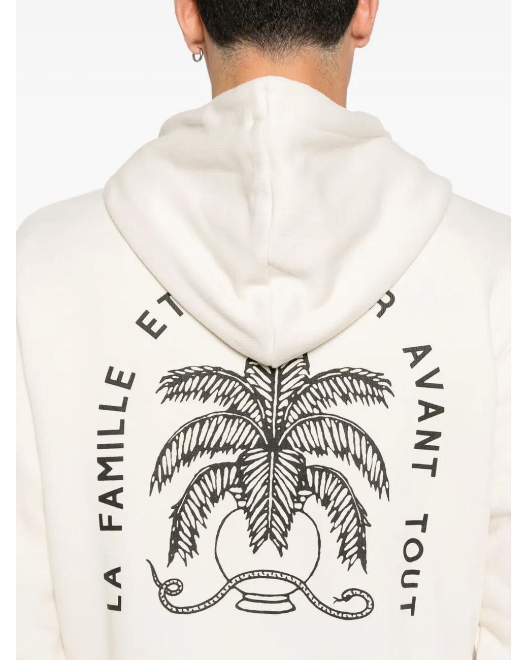 Les Deux White Diaz Embroidered Hoodie for men