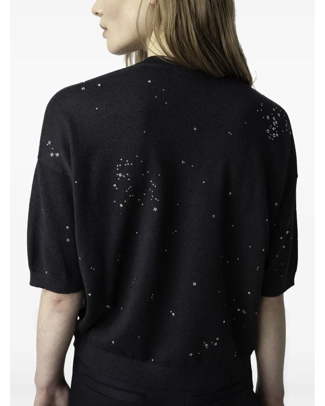 Zadig & Voltaire Black Wully Top