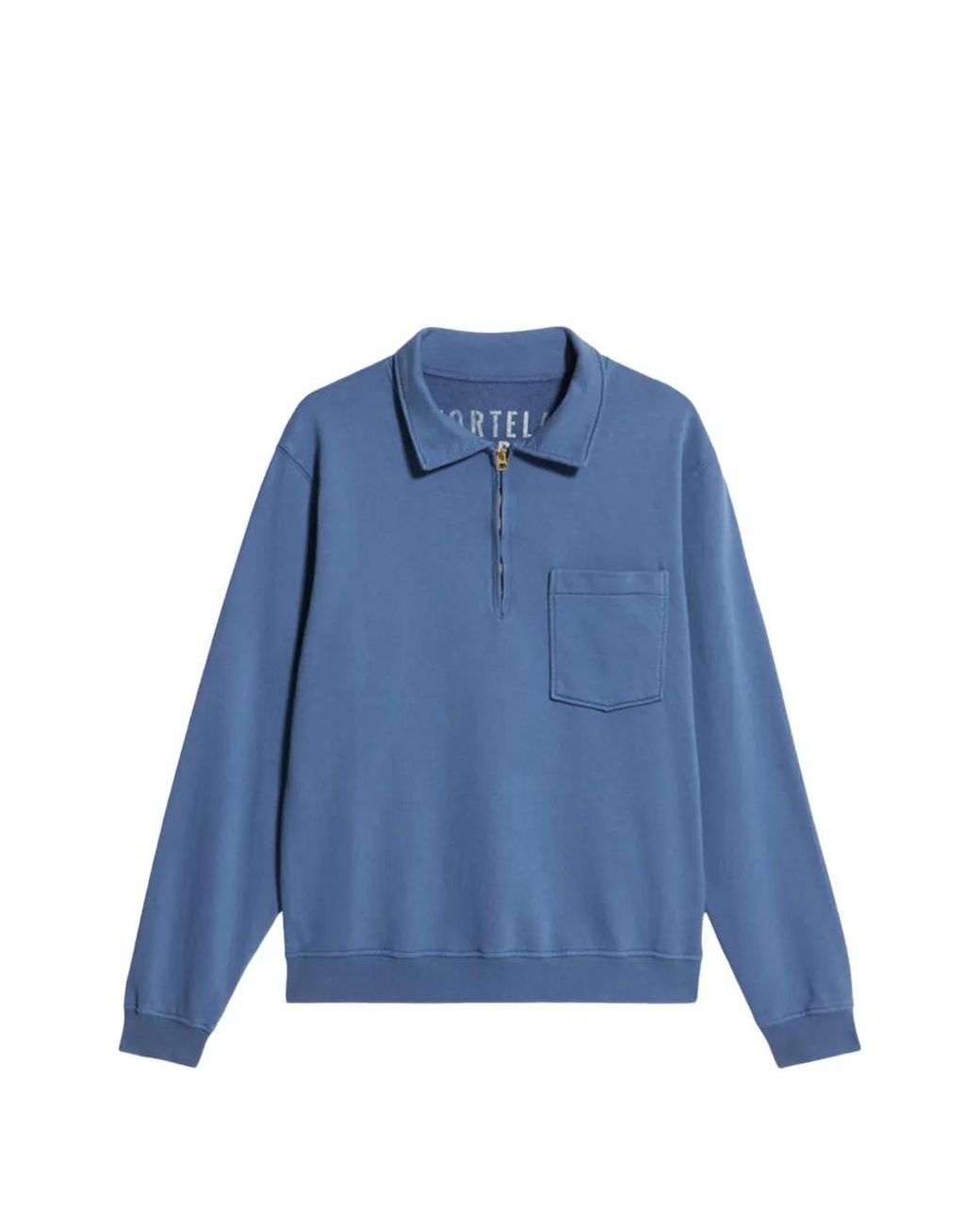 Fortela Blue Yalep Zip Pocket Sweatshirt for men