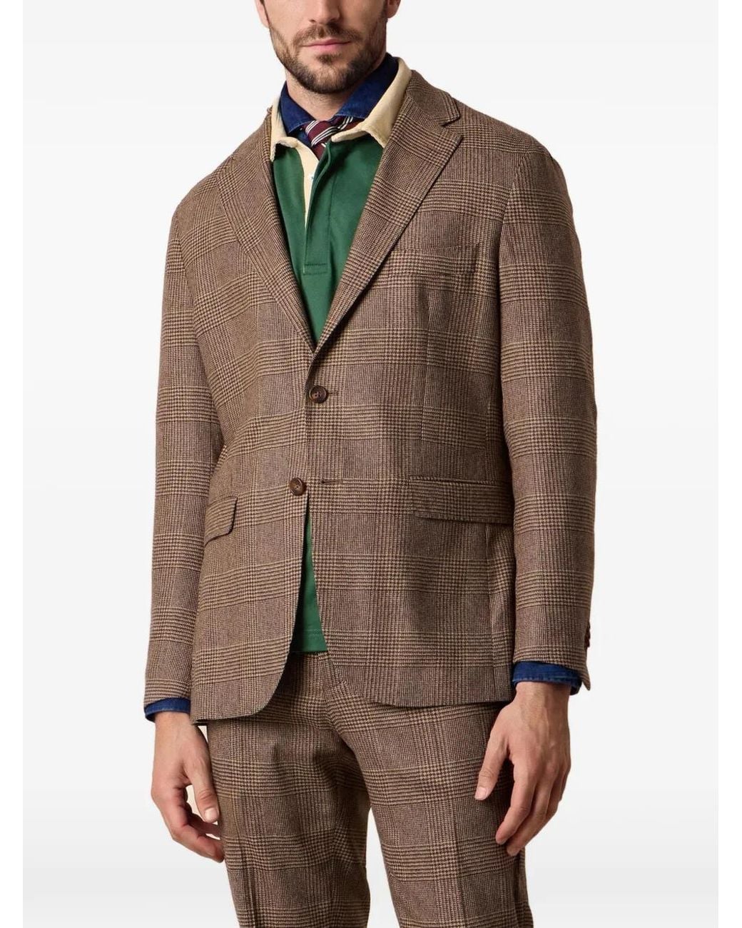 Brooks Brothers Brown Plaid Suit for men