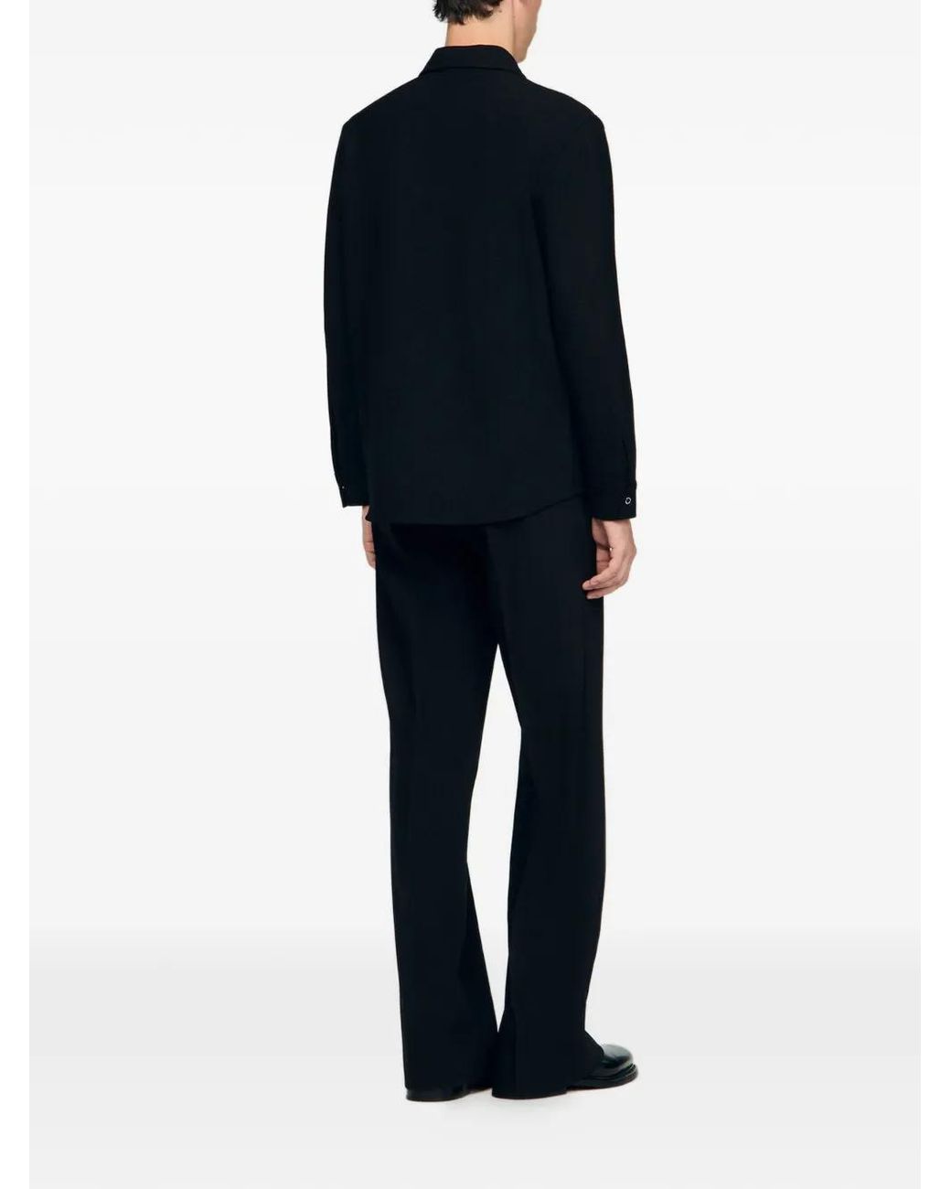 Sandro Button-Up Overhemd in het Black voor heren