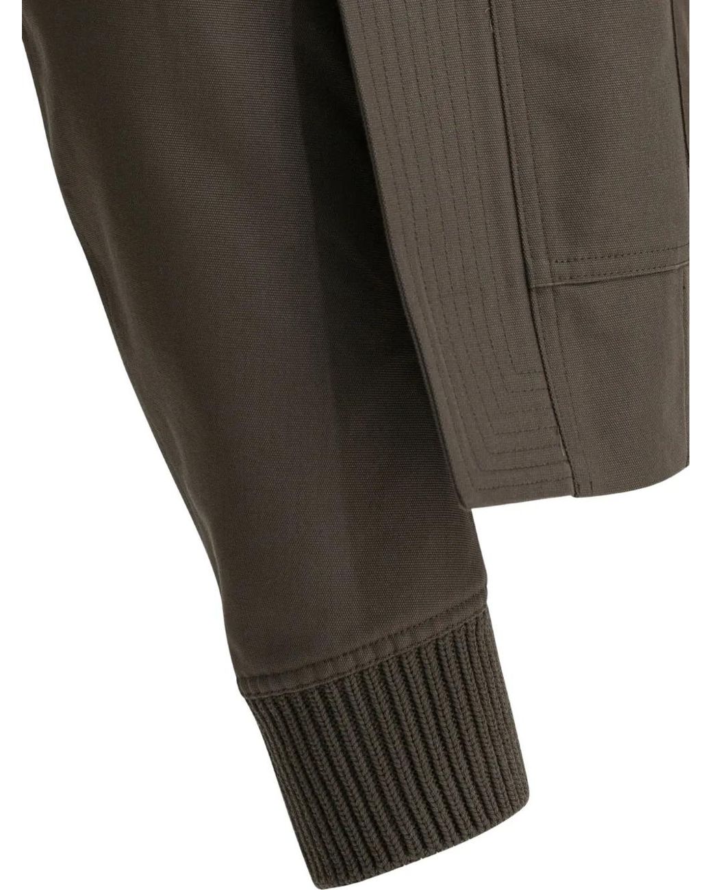 Rick Owens Brown Zip-Up Jacket for men