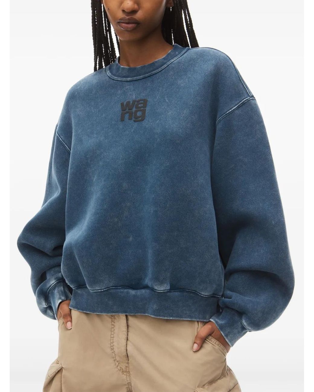 その他 Alexander Wang FW23 SWEATSHIRT WITH LOGO (UCC3231643_451A) Alexander Wang Puff Logo Sweatshirt In Structured Terry in