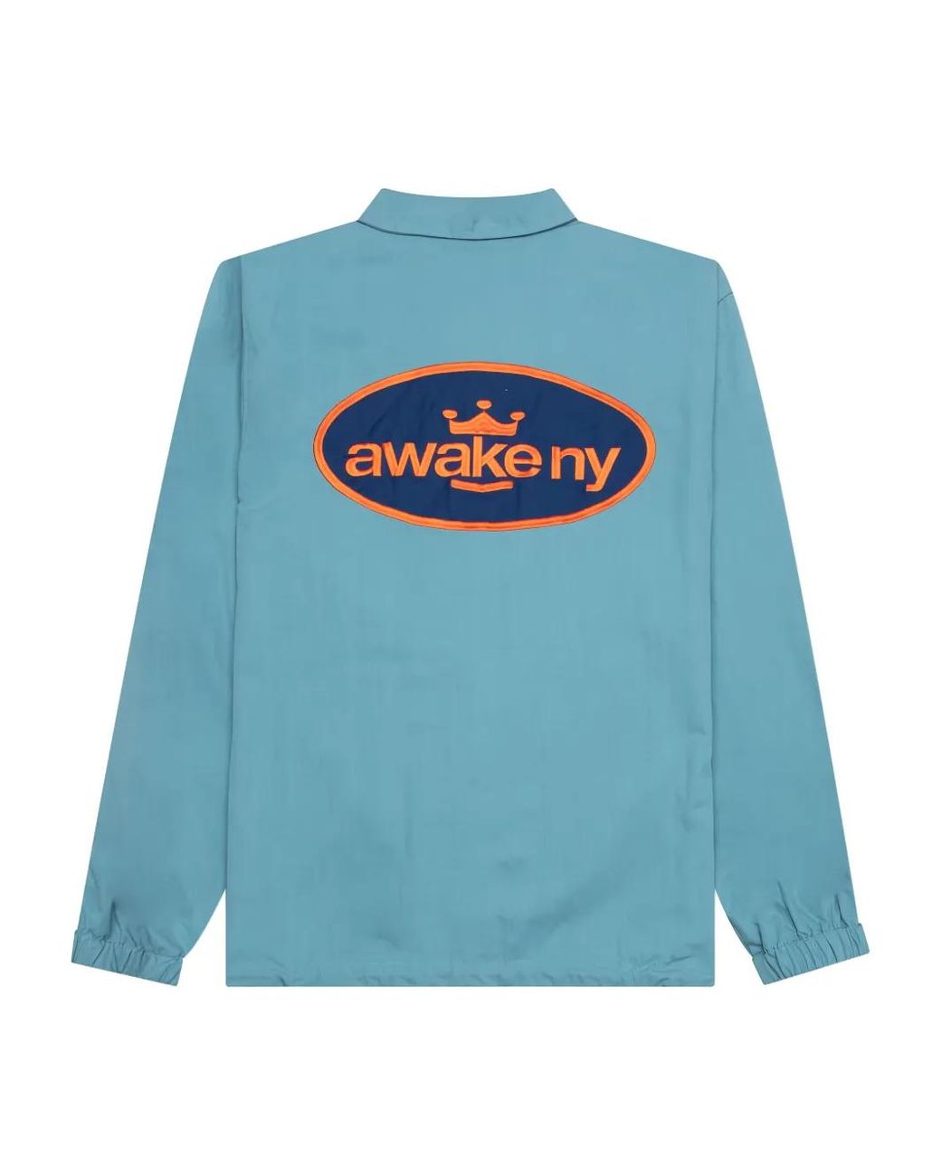 AWAKE NY Blue Logo-Patch Twill Jacket for men
