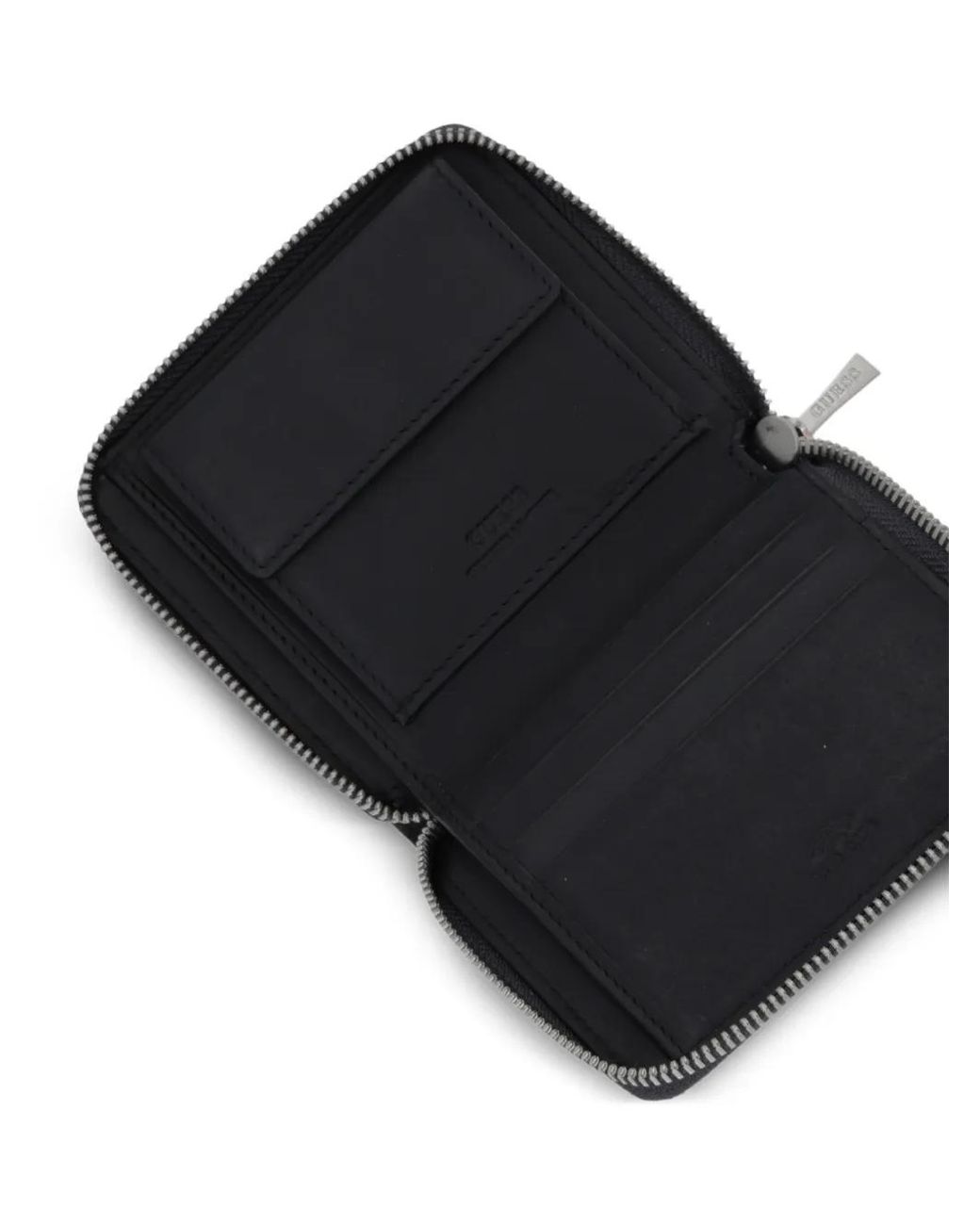 Guess Black Portefeuille Milano À Plaque Logo for men