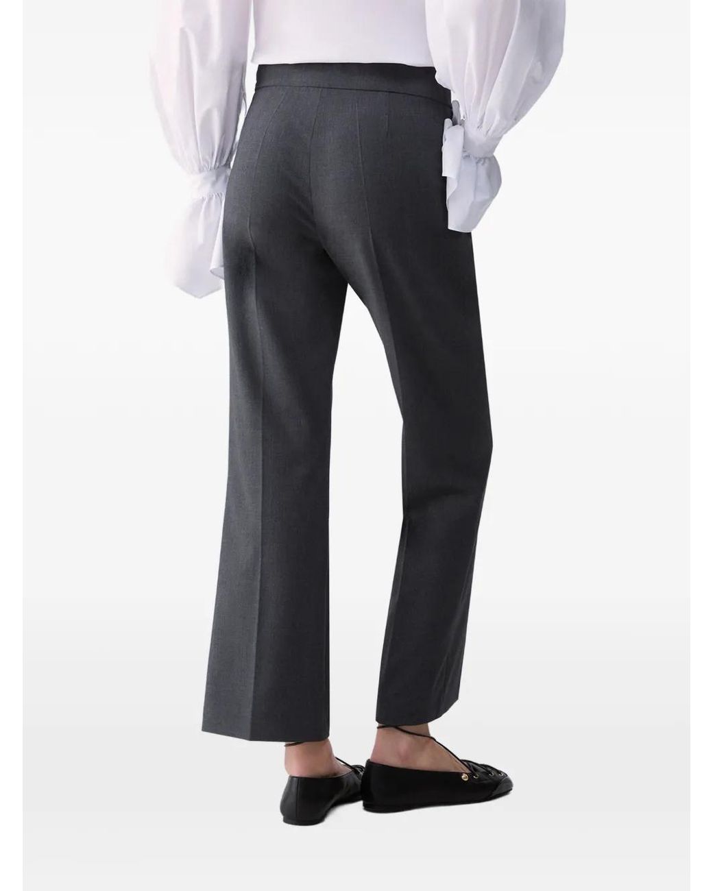 Liu Jo Blue Flannel Flare Pants