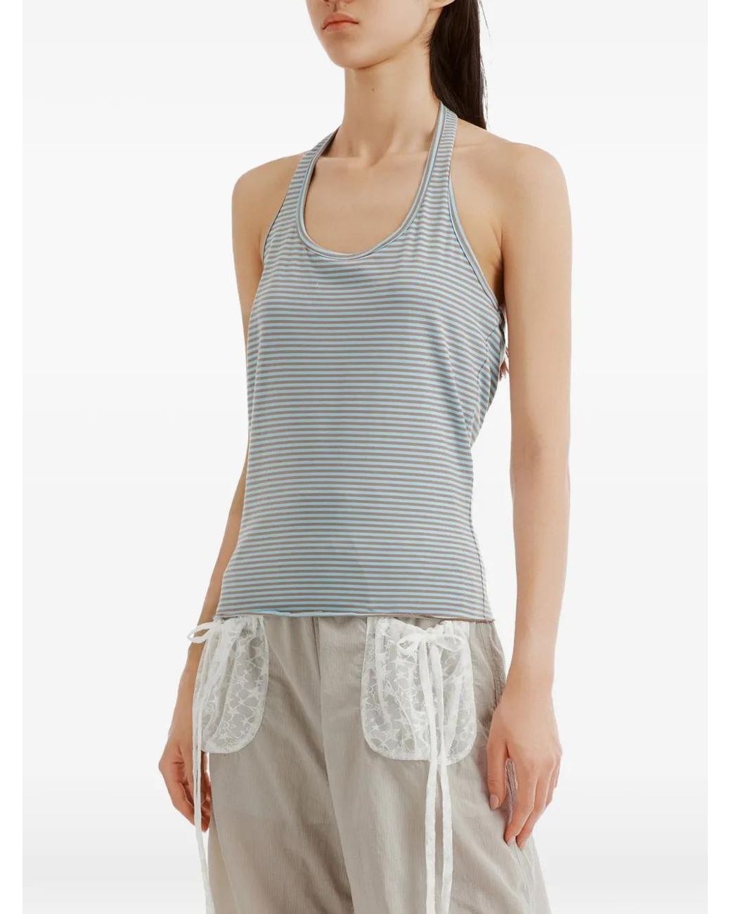 Mini Cream Gray Graphic-Print Layered T-Shirt