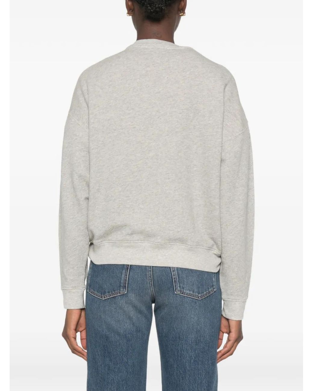 Ba&sh White Benjamin Logo-Print Sweatshirt
