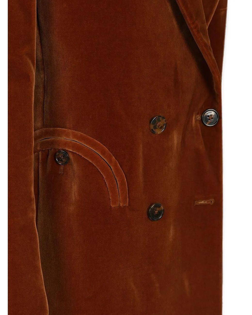 Blazé Milano Brown Blazer Everynight En Velours