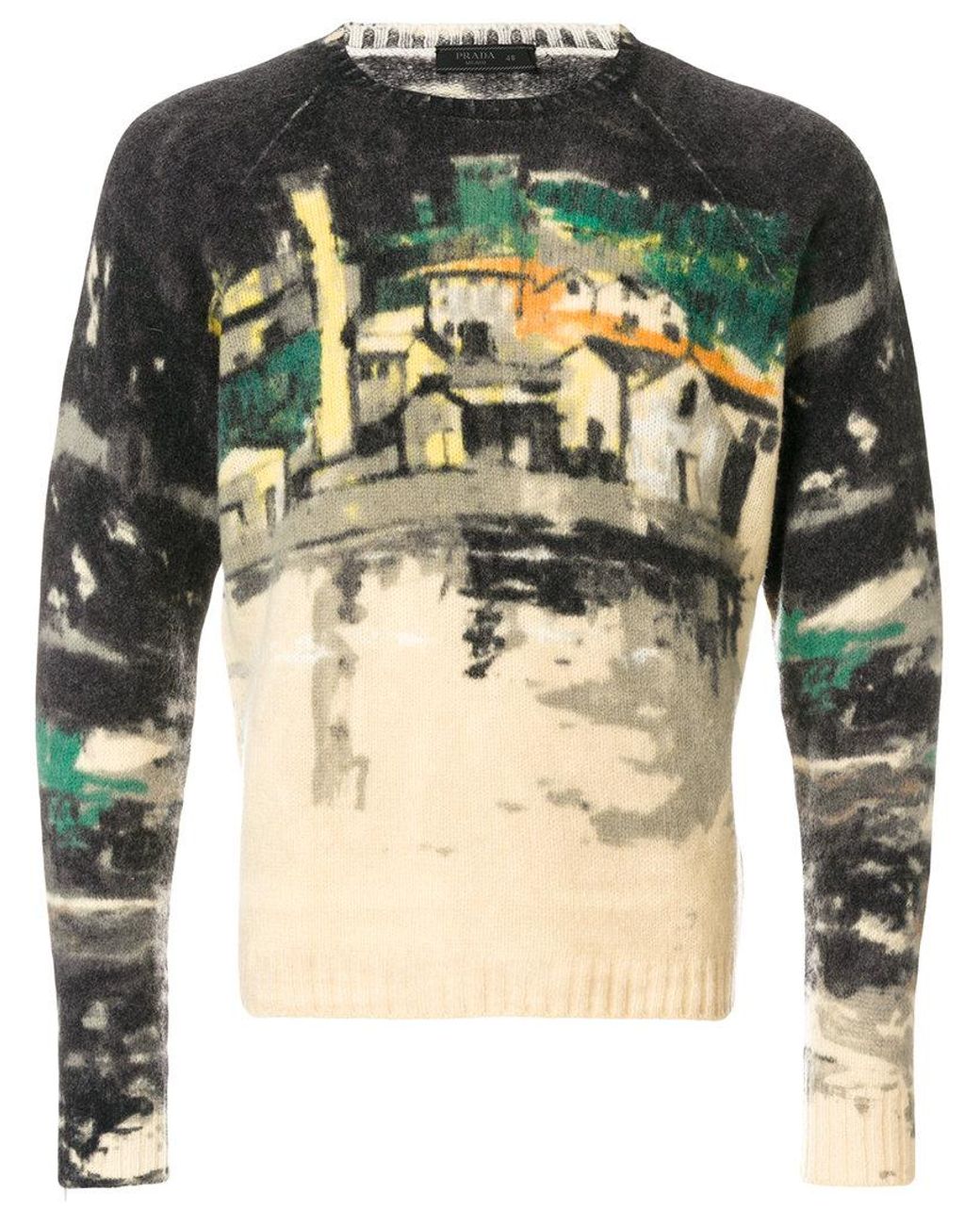 Prada Shetland Village Jumper for Men | Lyst