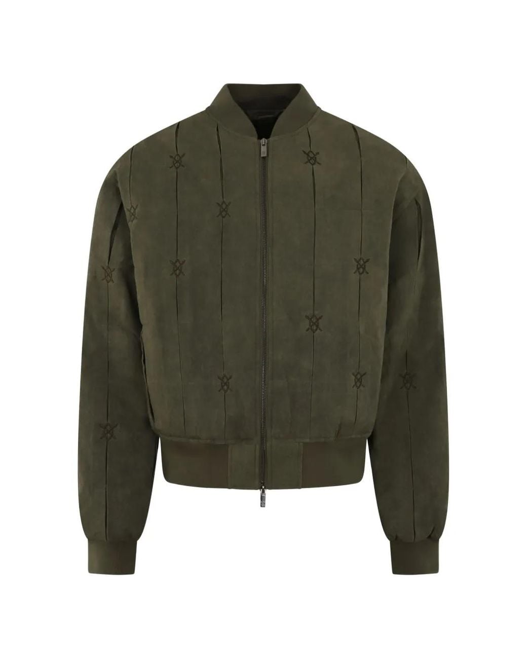 Daily Paper Green Rasal Logo-Embroidered Bomber Jacket for men