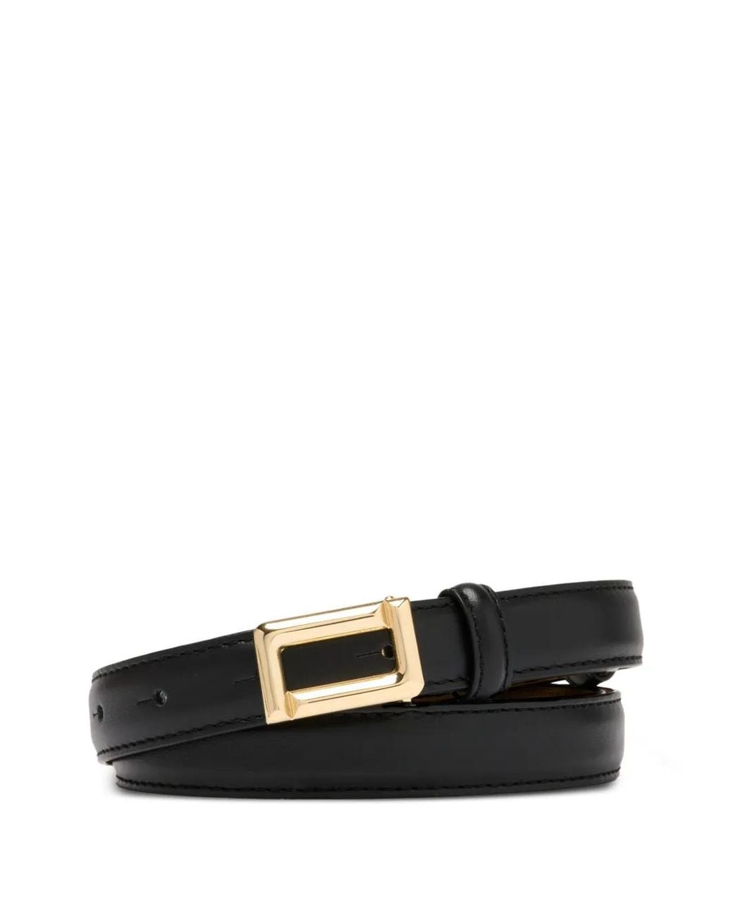 Lancel Black Angele Buckle-Fastening Leather Belt