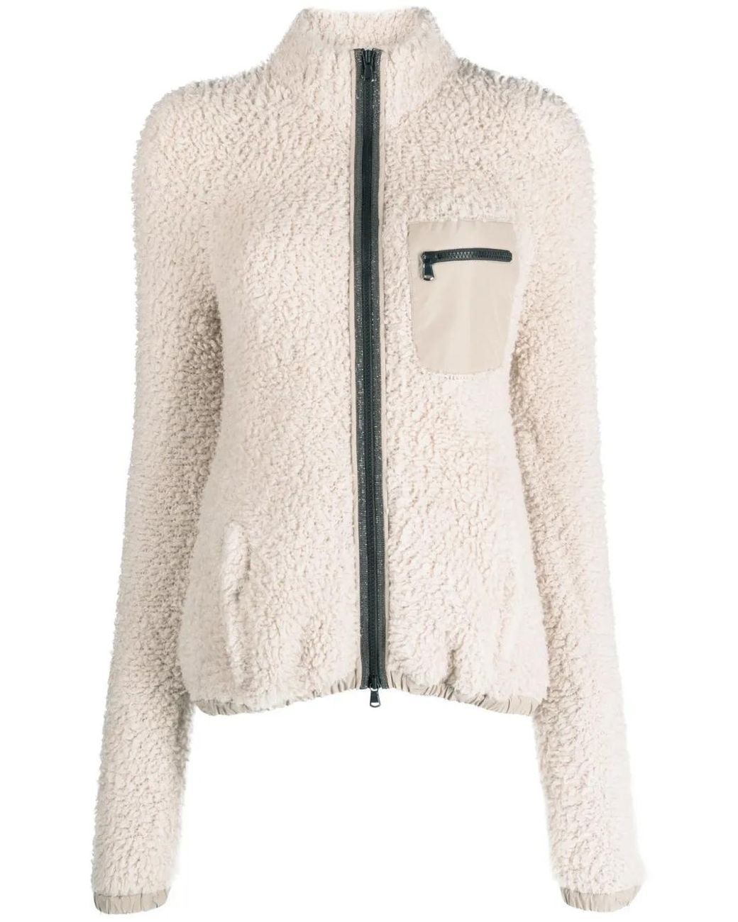 Brunello Cucinelli Natural Faux-Fur Effect Jacket