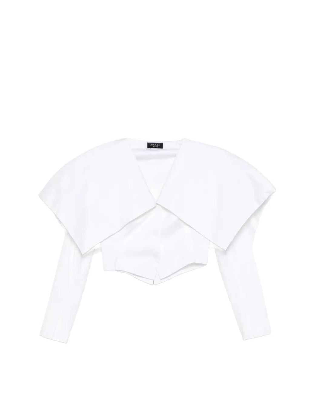 A.W.A.K.E. MODE White V-Neck Jacket